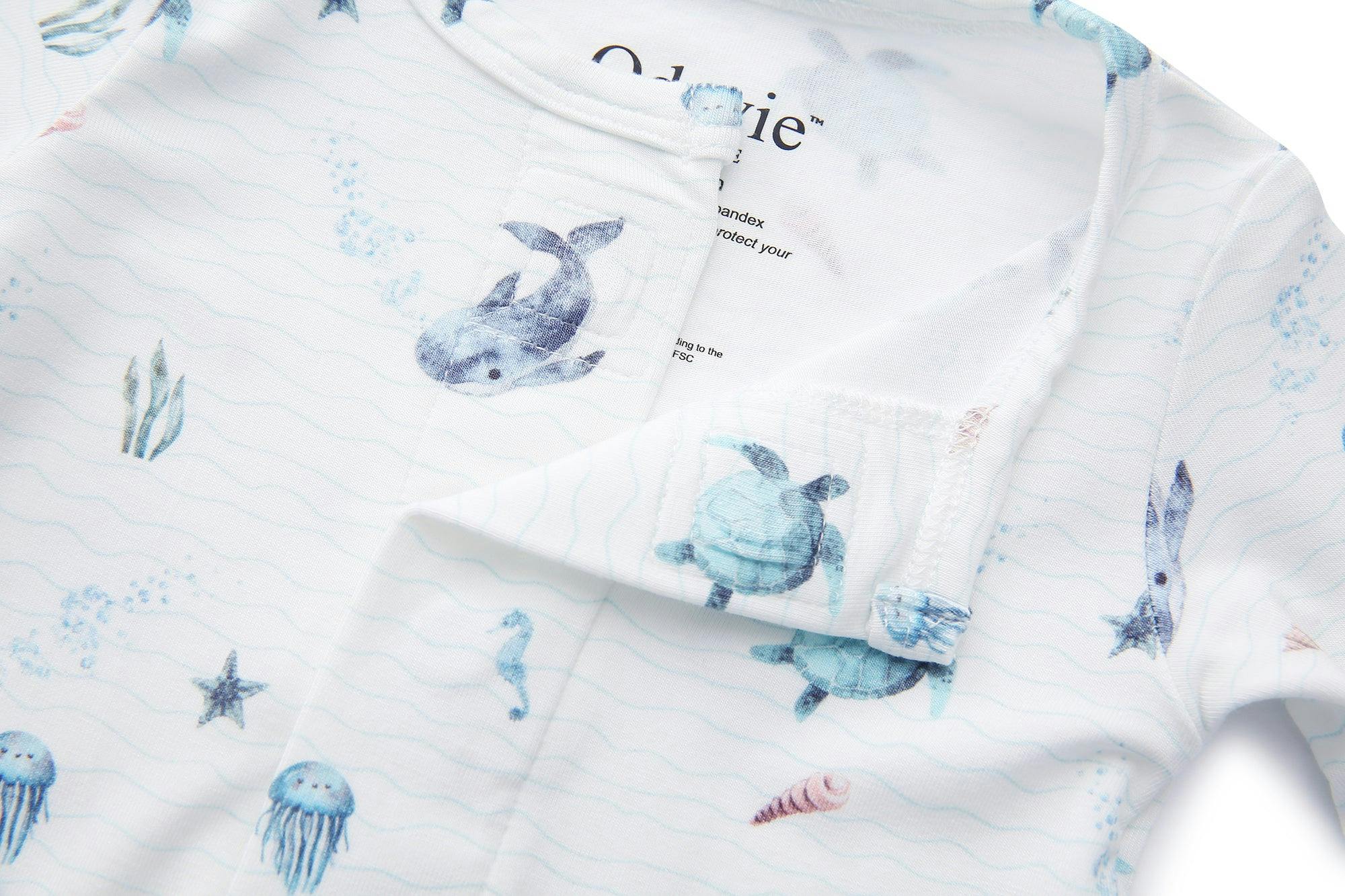 Bamboo Baby Pyjama Sleepsuit - Le Bleu