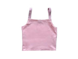 Lavender Ruffle Strap Tank Top