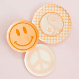 Peace & Love Smile Dessert Plates