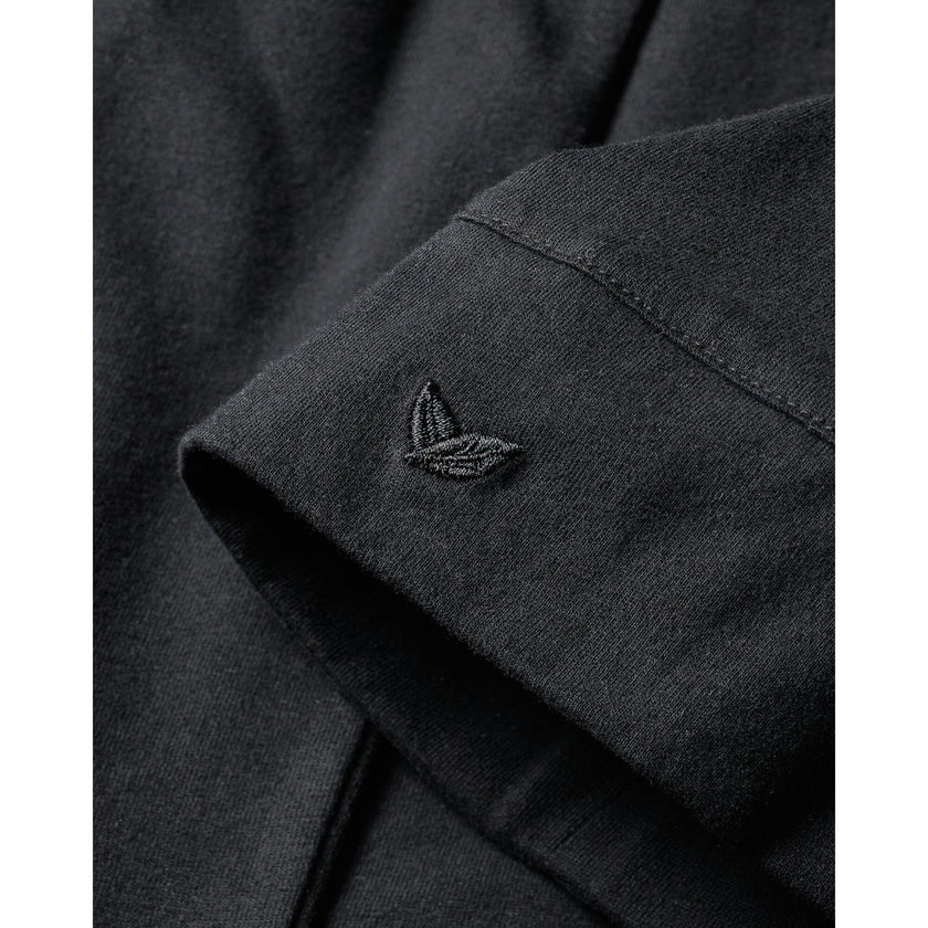 The Olivia Wide Leg Pima Pajama Set in Navy