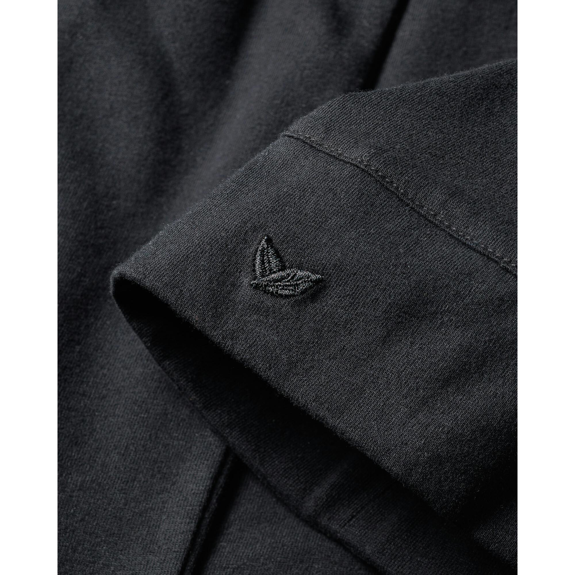 The Olivia Wide Leg Pima Pajama Set in Navy