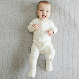 GROW WITH YOU FOOTIE | CLOUD — Bamboo Organic Cotton Blend, 0–6M