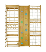 Walnut 79" | 9-in-1 Swedish Ladder Wall Gym for Lower Ceilings