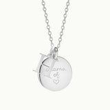 Personalized Alphabet Necklace, Silver Plated