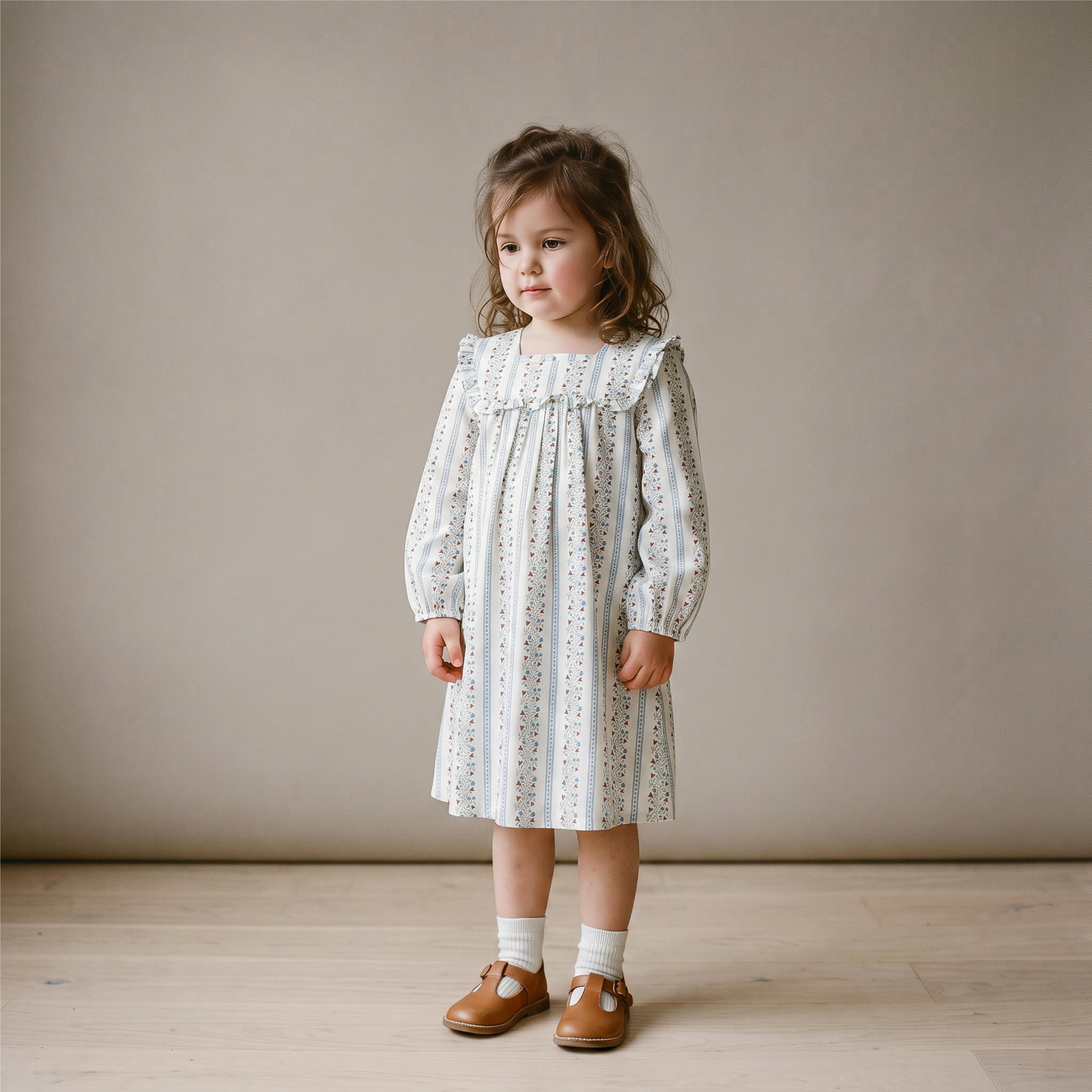 Organic Twill Dress - Vine Trail