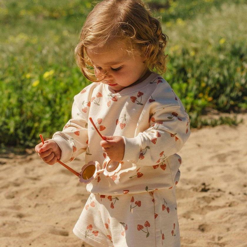 Sweatshirt Set in Cherry Crush
