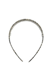 Wide Headband in Perle Noir