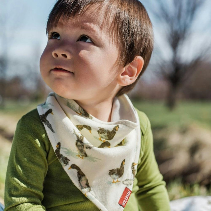 Salt Luxe Solid Kerchief Bib