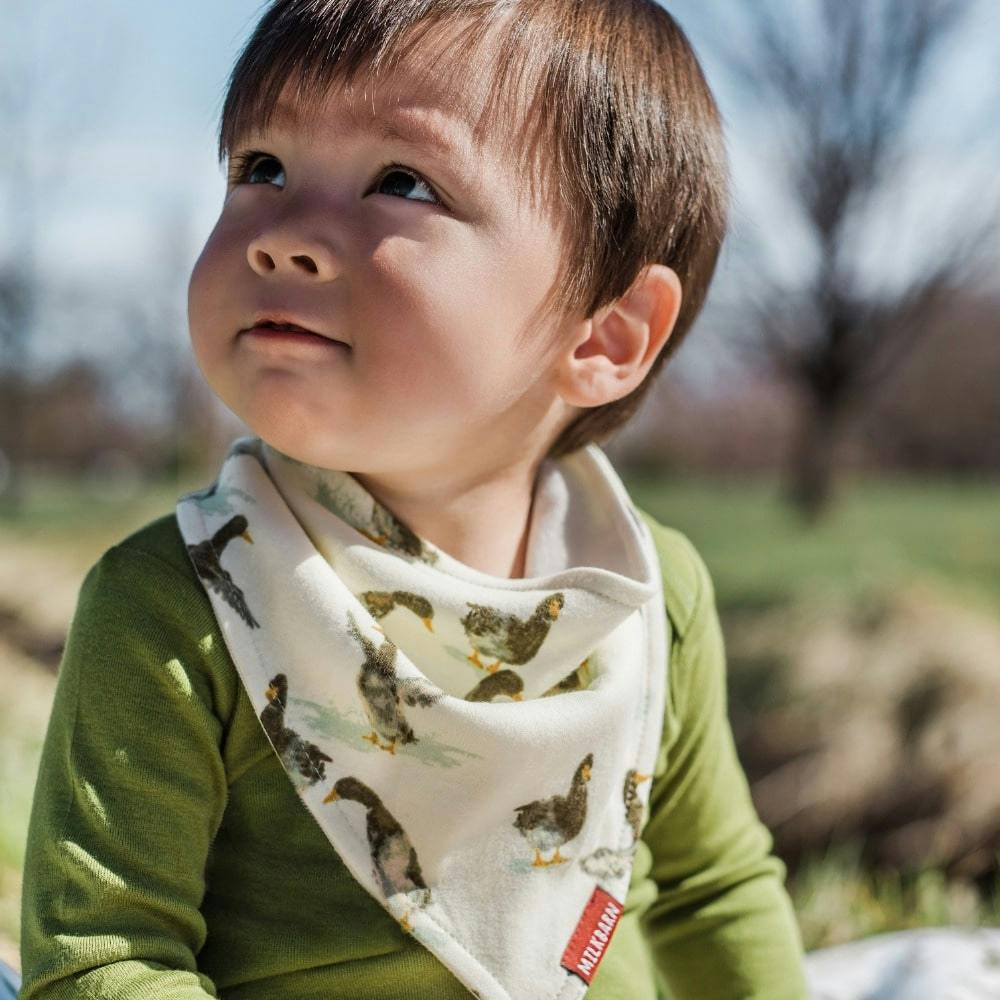 Salt Luxe Solid Kerchief Bib