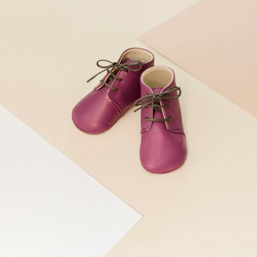 Little Royals Leather booties Gaby - Mauve