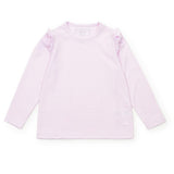 Mia Girls' Longsleeve Performance Top by LH Sport Pink Stripes