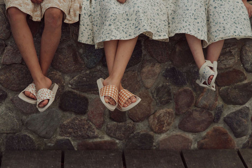 Slide Sandal | Patterns - Sunset Meadow
