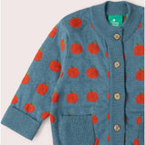 Apple Knitted Cardigan, Blue