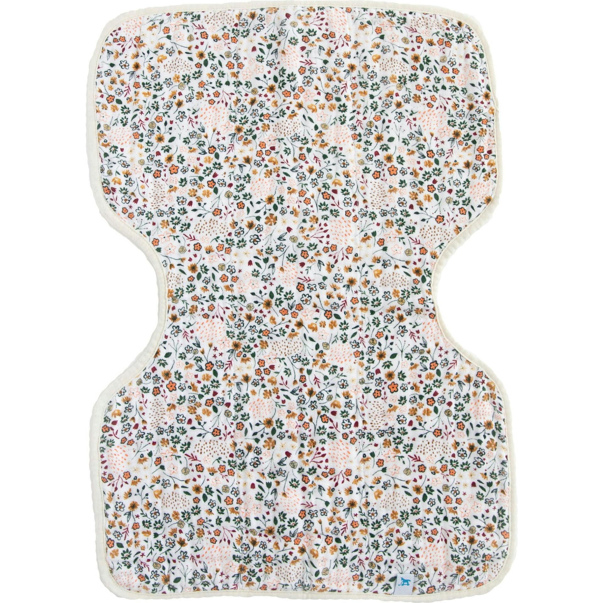 Cotton Muslin Burp Cloth - Pressed Petals