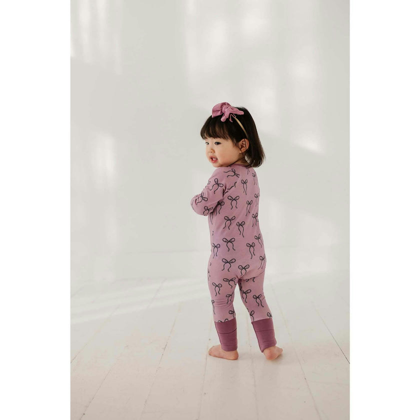 Baby Girl Long Sleeve Zip Romper