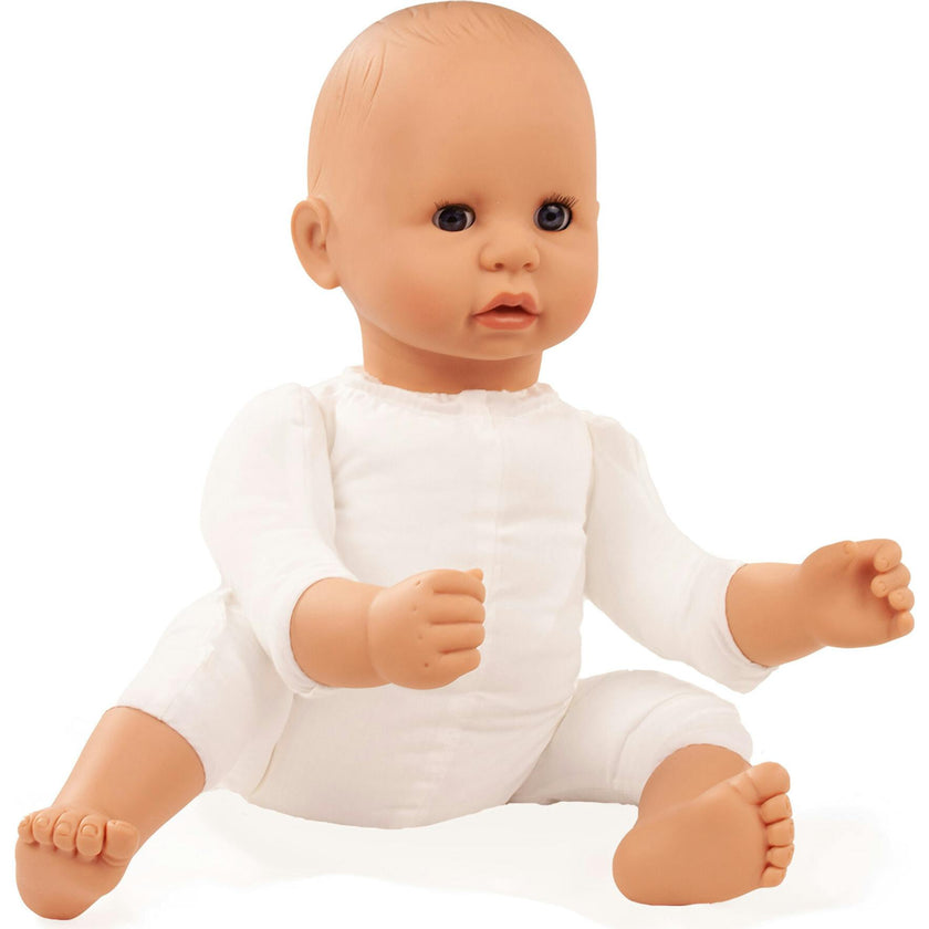 Cookie 19" Soft Baby Doll in Grey Outfit with Blue Sleeping Eyes - Can Wear Newborn Clothing