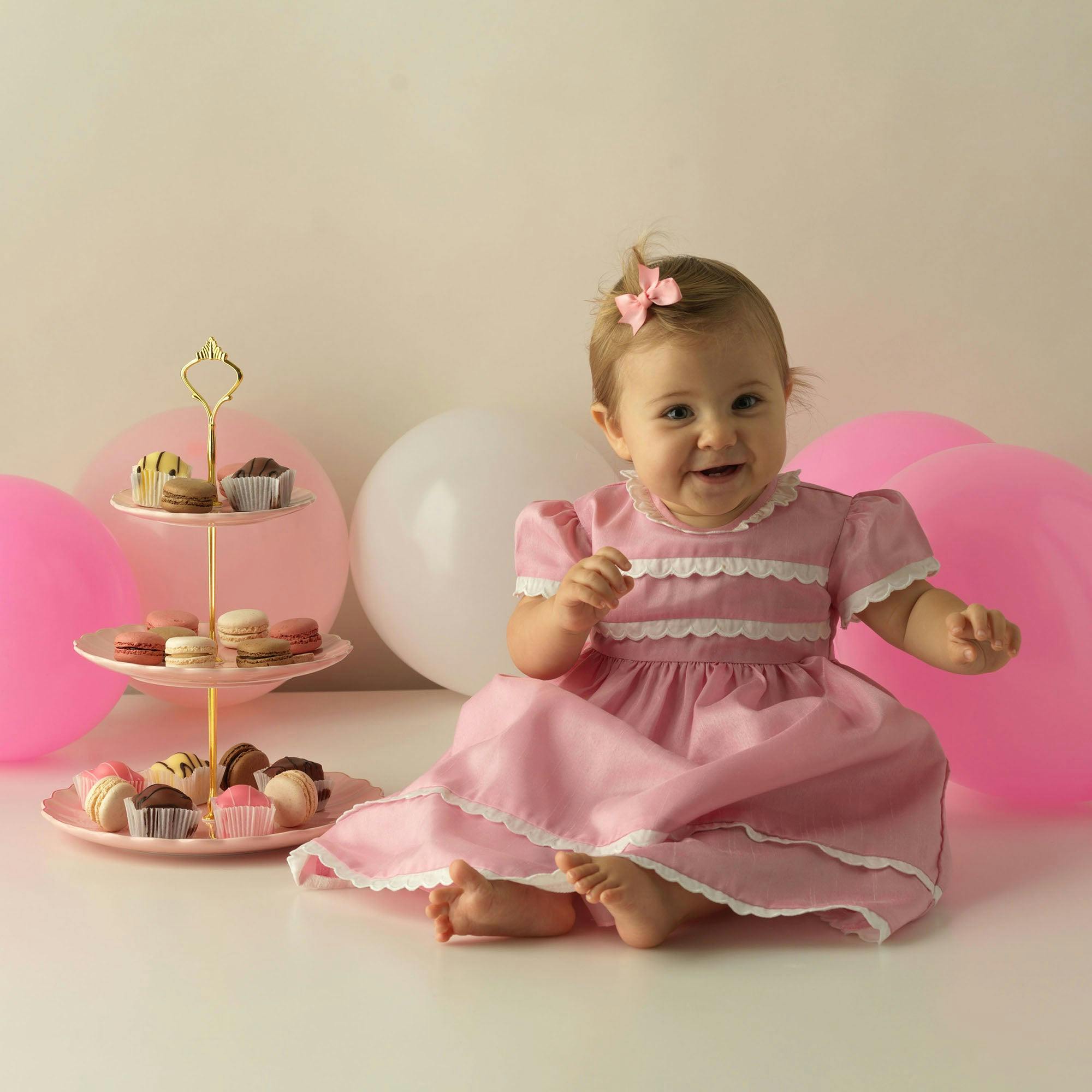 Eloise Taffeta Scalloped Dress and Bloomers