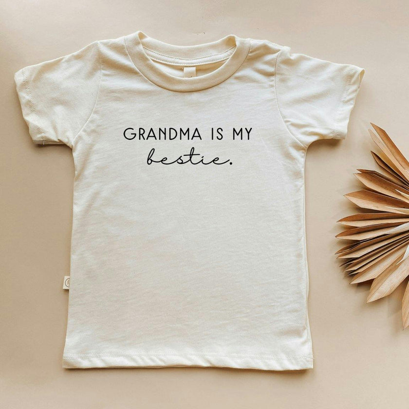 Grandma is My Bestie Organic Kids T-shirt