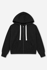 Butter French Terry Drop Shoulder Zip Hoodie