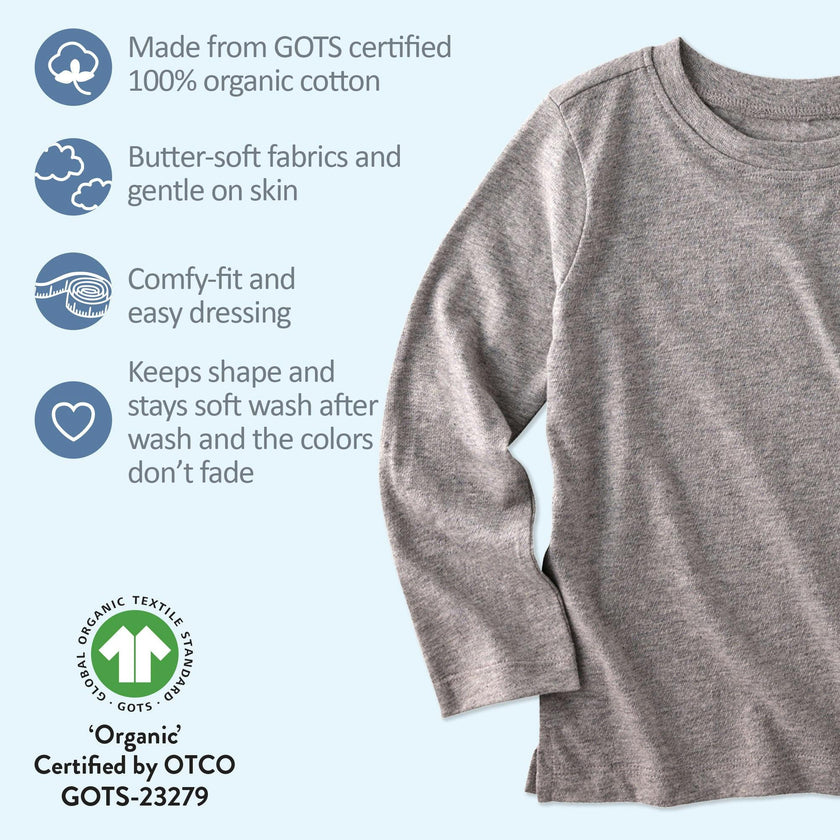 LONDON 5-Pack Toddler Long Sleeve T-Shirts