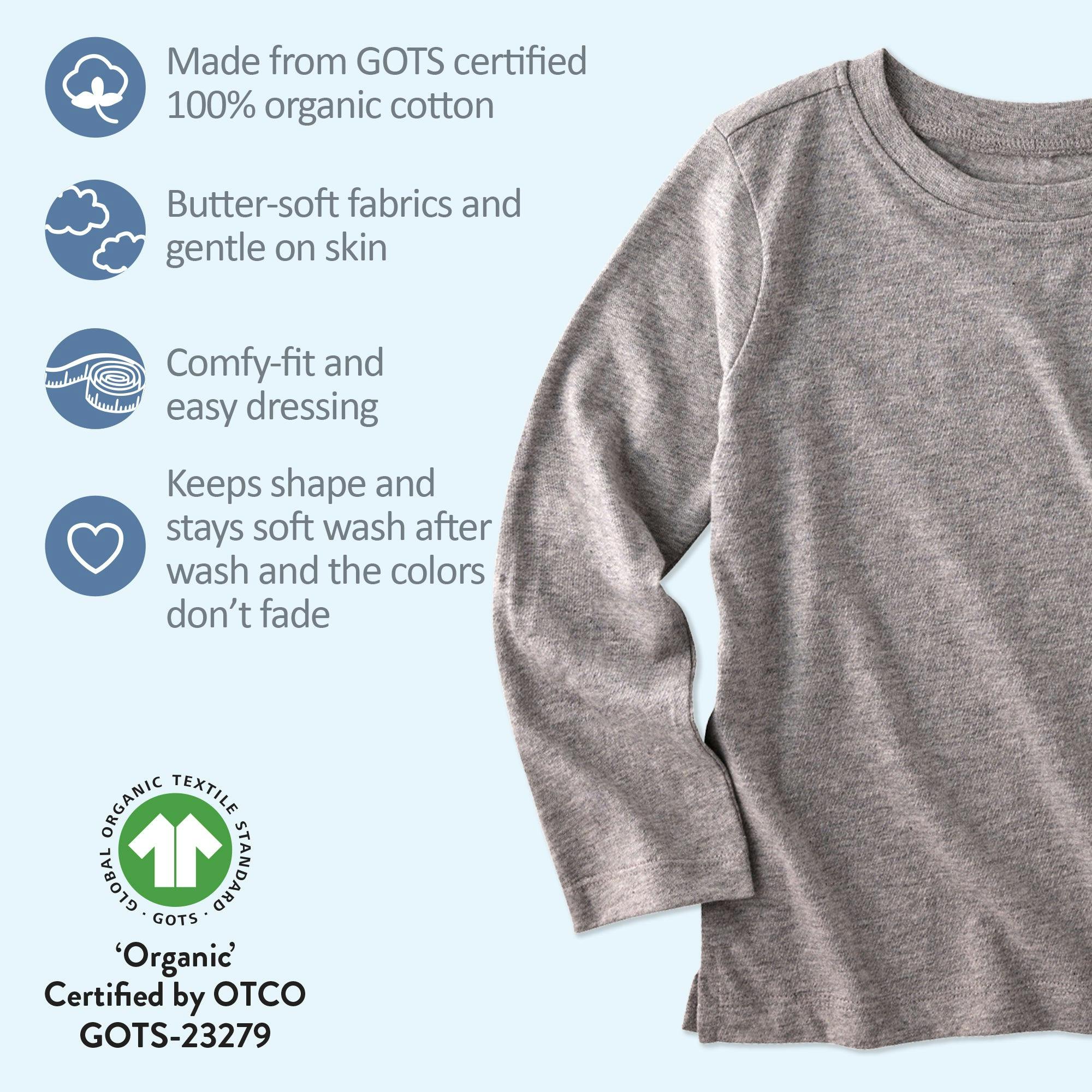 LONDON 5-Pack Toddler Long Sleeve T-Shirts