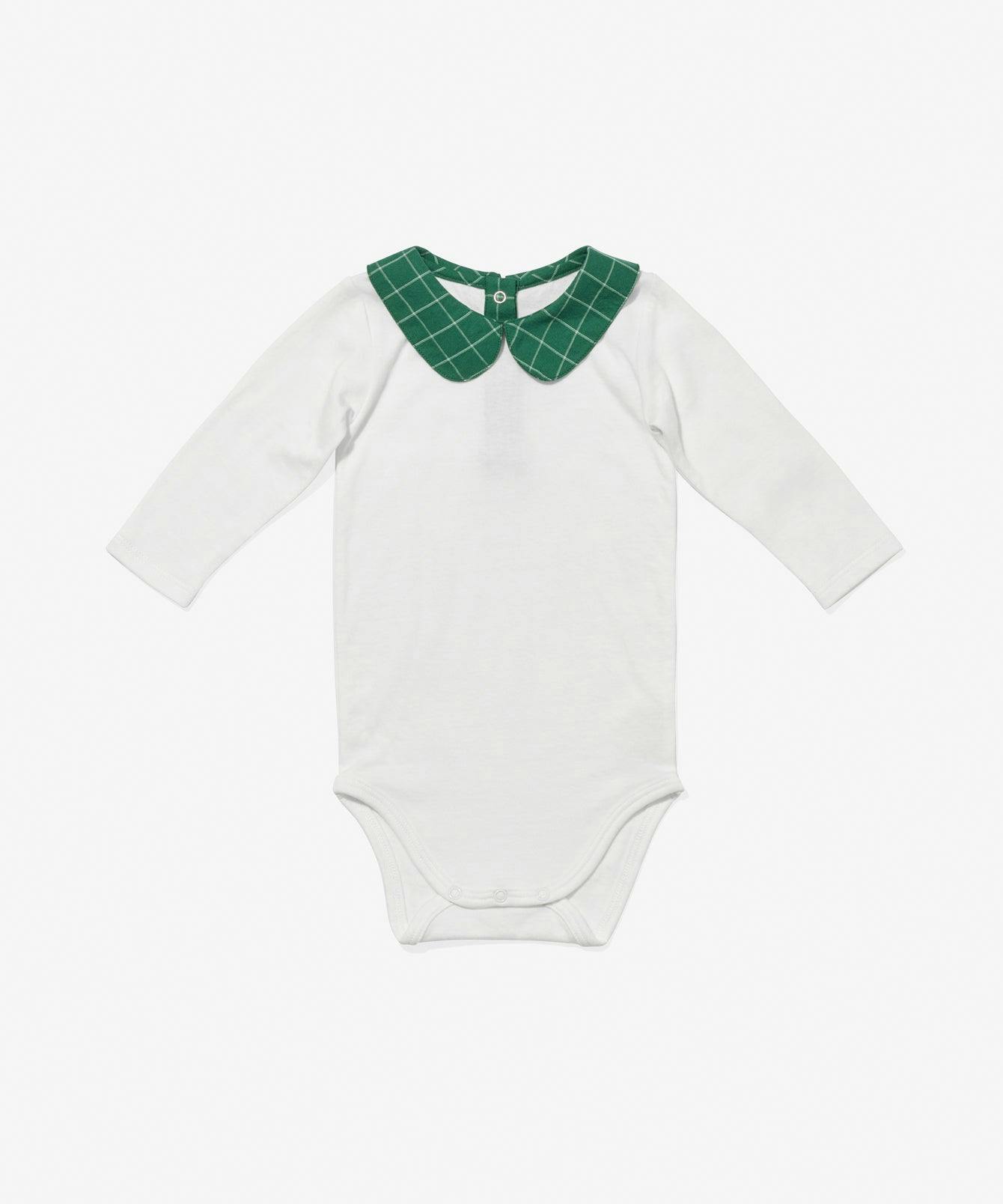 Peter Pan One-piece, Green Holiday Plaid