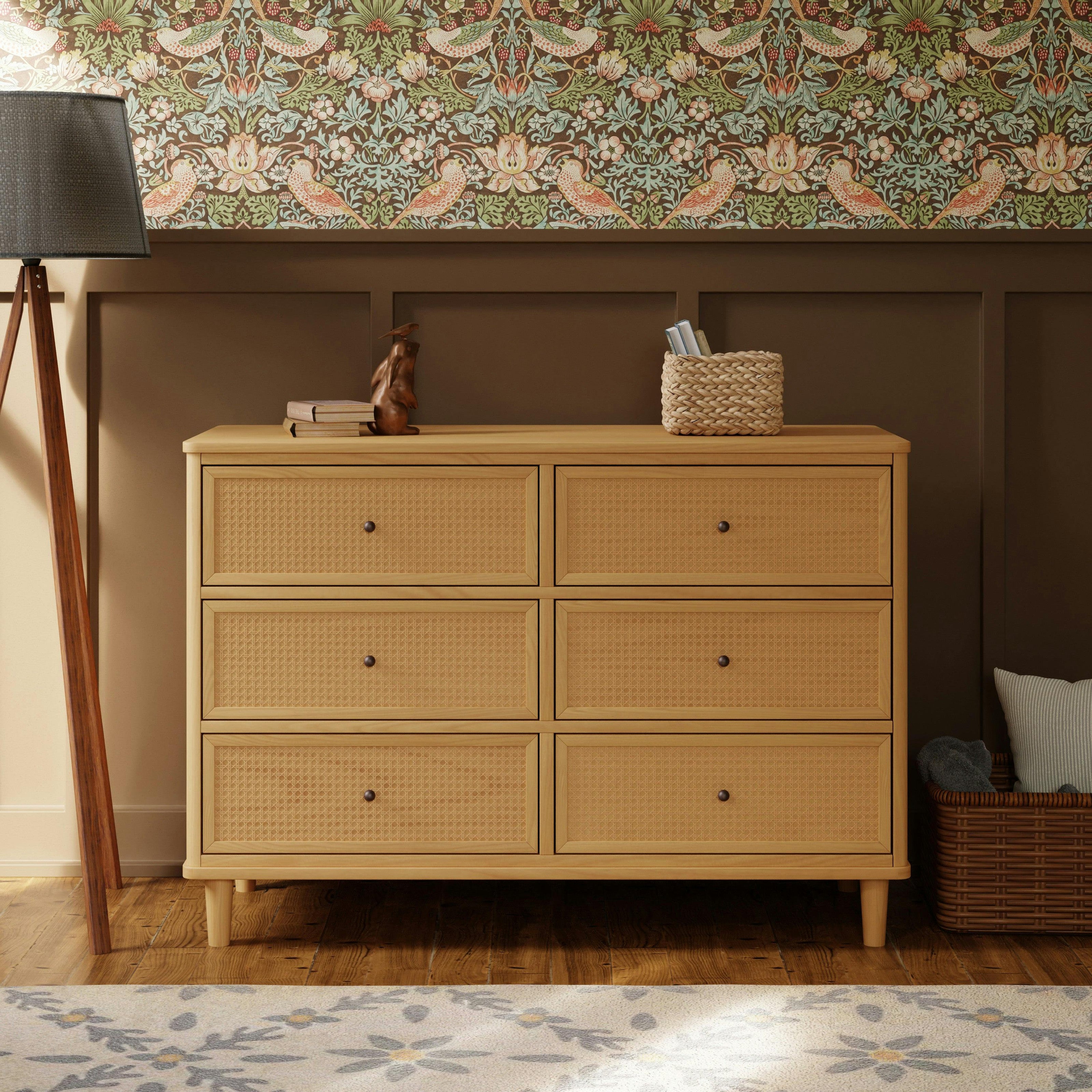 Namesake Marin with Cane 6 Drawer Assembled Dresser (49