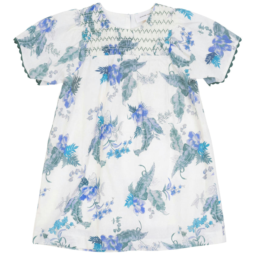 Floral Print Smocked Dress