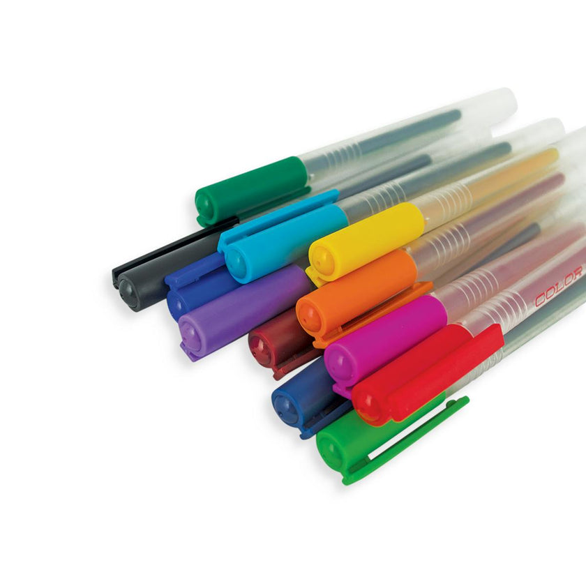Color Luxe Gel Pens - Fine Tip - Set of 12