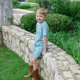 Charles Boys' Short Set - Wild West Blue