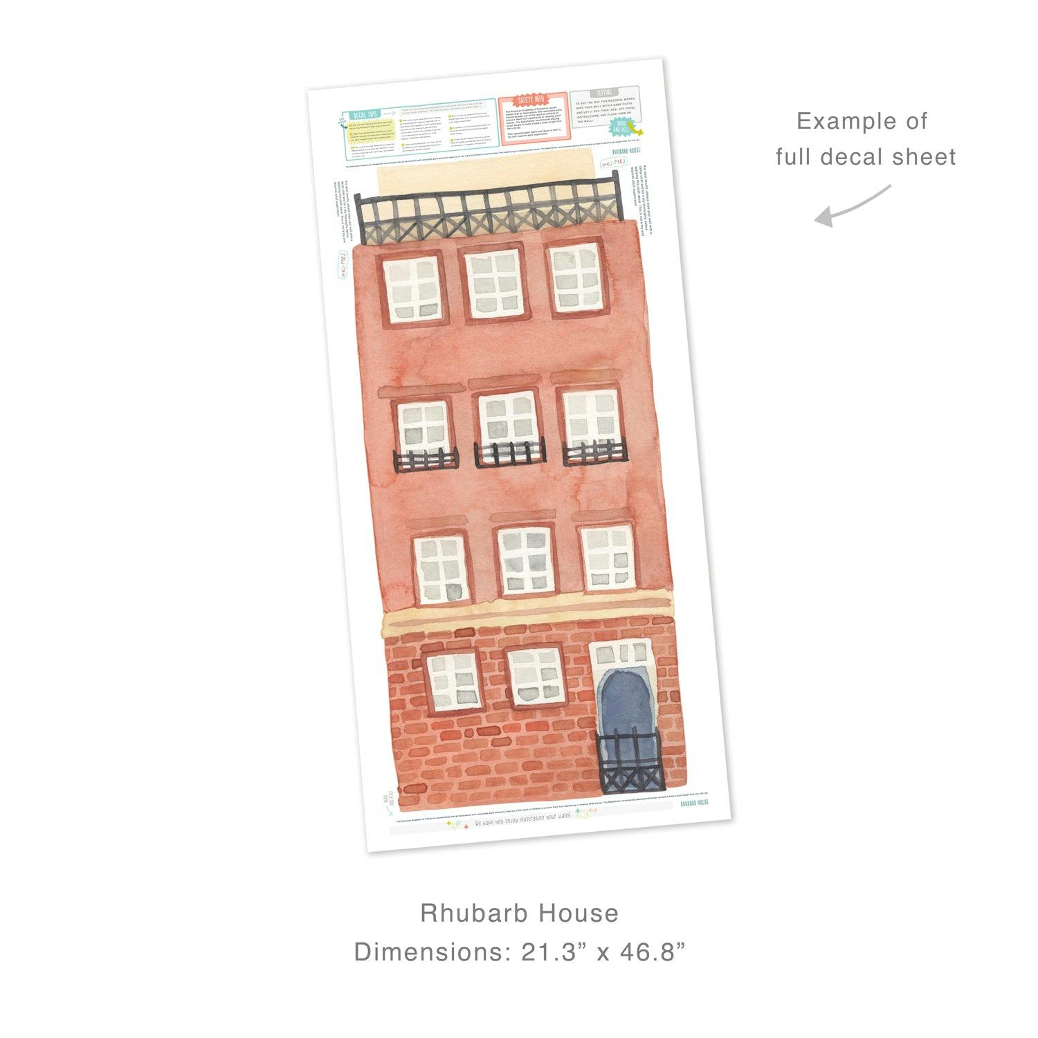 Rhubarb House • Peel-and-Stick Wall Decals