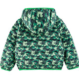 Ryan Reversible Puffer Hood Zipper Down Jacket