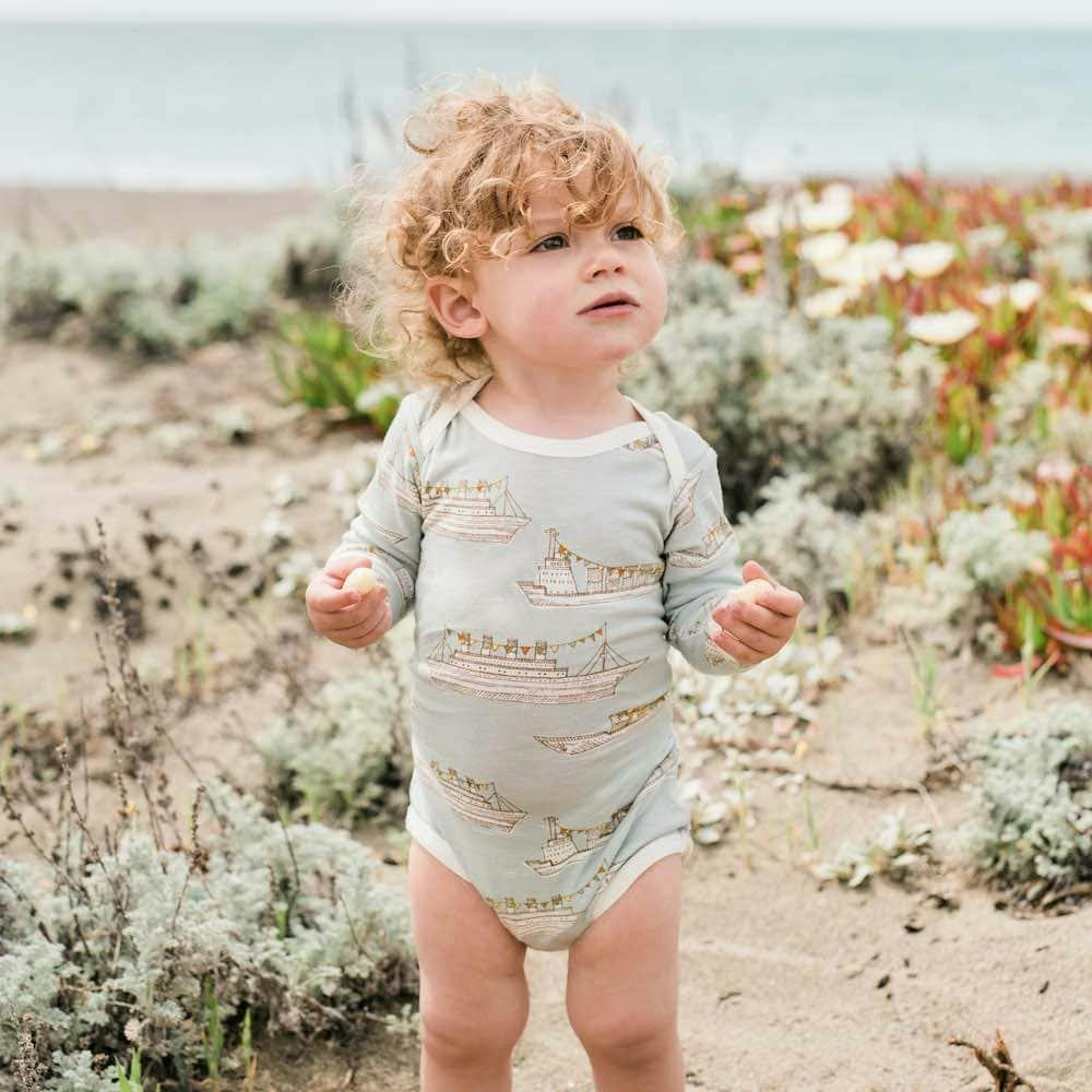 Grey Melange Luxe Solid Long Sleeve One Piece