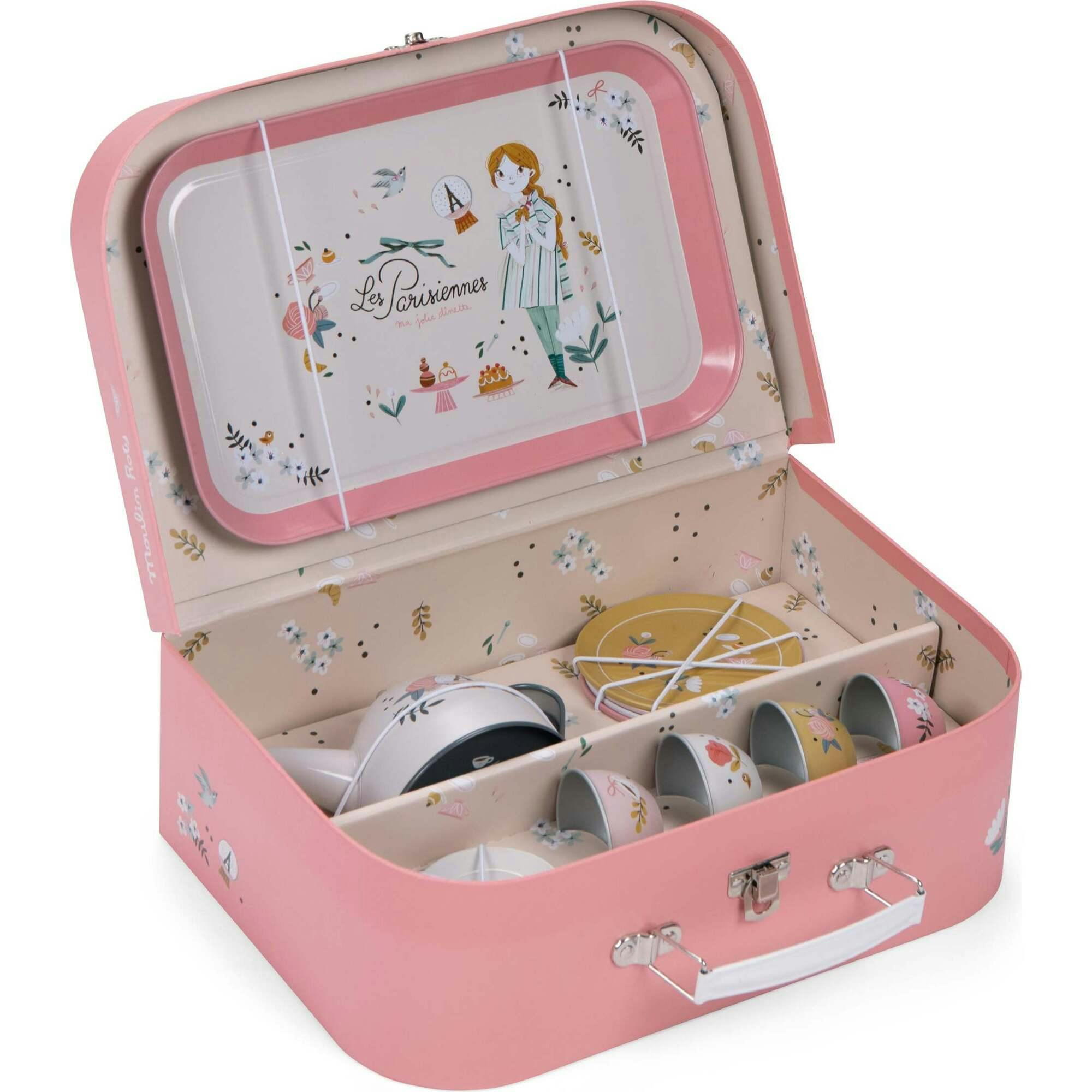 Suitcase - New Tea Party Metal Set The Parisiennes
