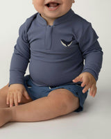 Harvie Swim Shirt | Whale | Royal Blue