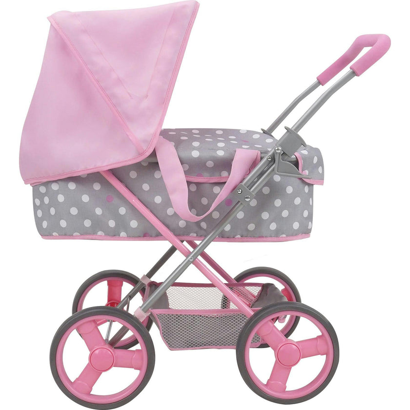 Cotton Candy Pink Baby Doll Pram Doll Accessory - Pink