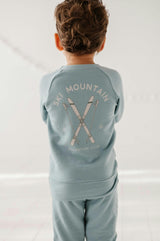 Boys Raglan Sweatshirt in Ski Mountain