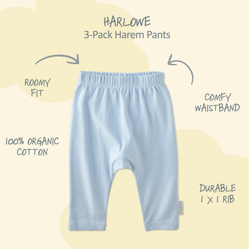 HARLOWE 3-Pack Harem Baby Pants