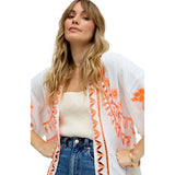 Lupe Edge To Edge Embroidered Kimono