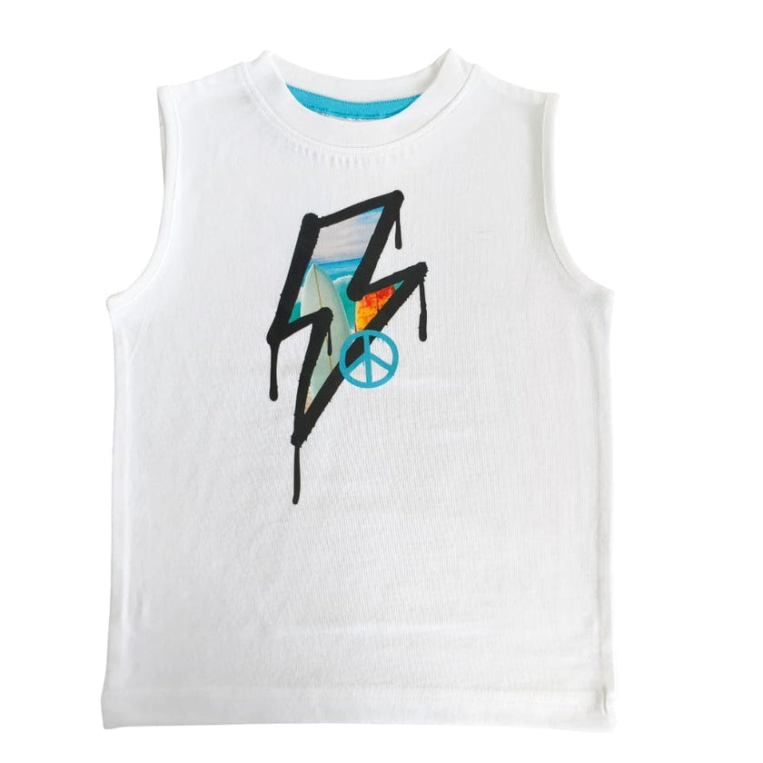 Baby and Kids Muscle Tee - Bolt