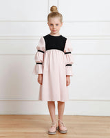 Bella dress (burgundy with golden embroidery blooms)