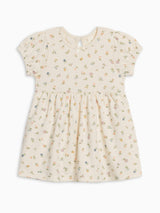 Rhoda Puff Sleeve Bodysuit Dress - Petaline Floral / Fog + Fern