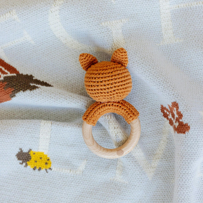 ABC Blanket Hat Teether Gift Set