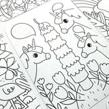 Undercover Art Hidden Pattern Coloring Activity Art Cards - Unicorn Friends - 12 Cards