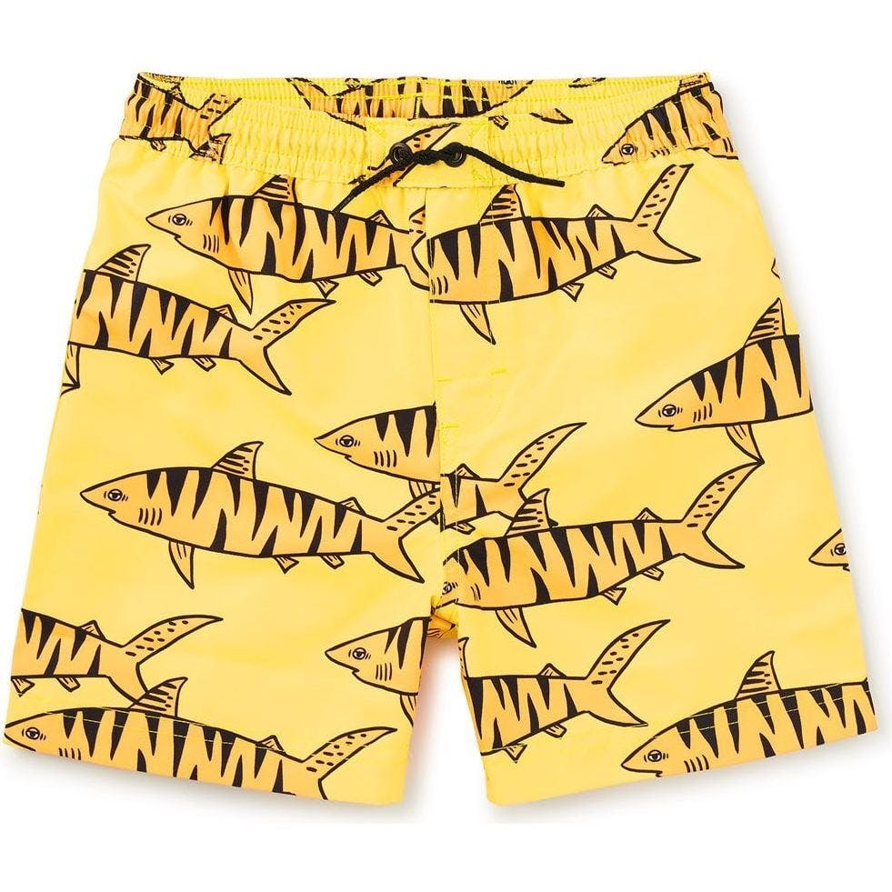 Mid-Length Swim Trunks, Yellow