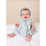 Audrey Toile Hand Smocked Bonnet in Blue (XS-L)