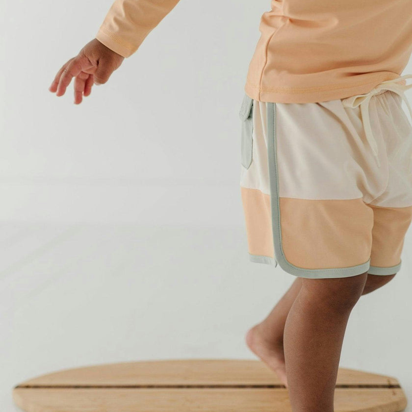 Boy's Colorblock Swim Shorts