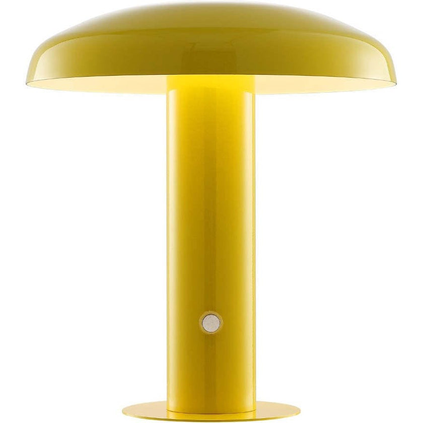 Suillius 11" Contemporary Bohemian Rechargeable/Cordless Iron Integrated LED Mushroom Table Lamp