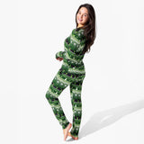 Minecraft Creeper Holiday Bamboo Women's Pajama Set