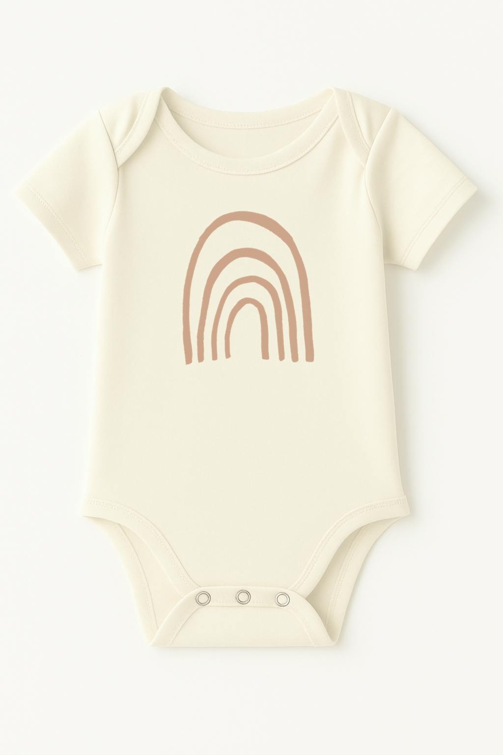 Rainbow Clay Organic Cotton Short Sleeve Baby Bodysuit